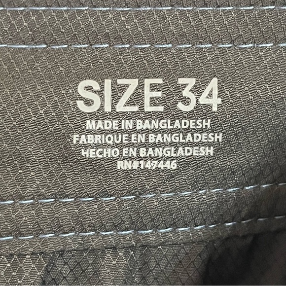 Hang Ten Blue Flat Front Belt Loops Casual Golf Shorts Mens Size 34 - Picture 9 of 14